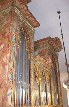 Prospekt der Schwarz Orgel in Kainach