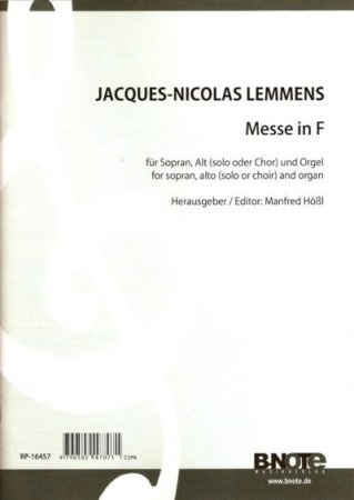 Messe in F-Dur für Sopran, Alt und Orgel von Nicolas Lemmens