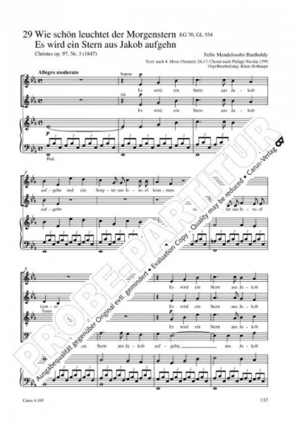 Chorbuch Mendelssohn - Chorleiterexemplar