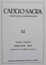 Jubilate Deo Andre Campra Kantate für Sopran (Tenor) und Orgel Noten